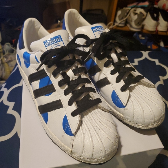 adidas jermey scott 80's super skate blue dots. - Picture 1 of 7